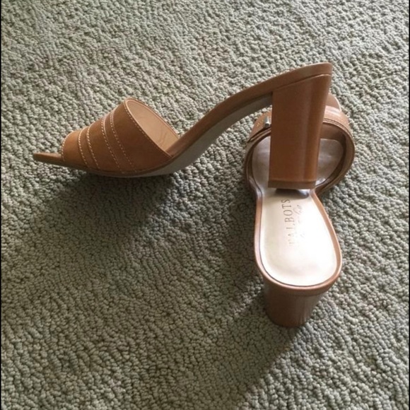 Talbots Chunky Heel Sandals women’s leather sandals, Brand new! size 6B - Picture 7 of 9